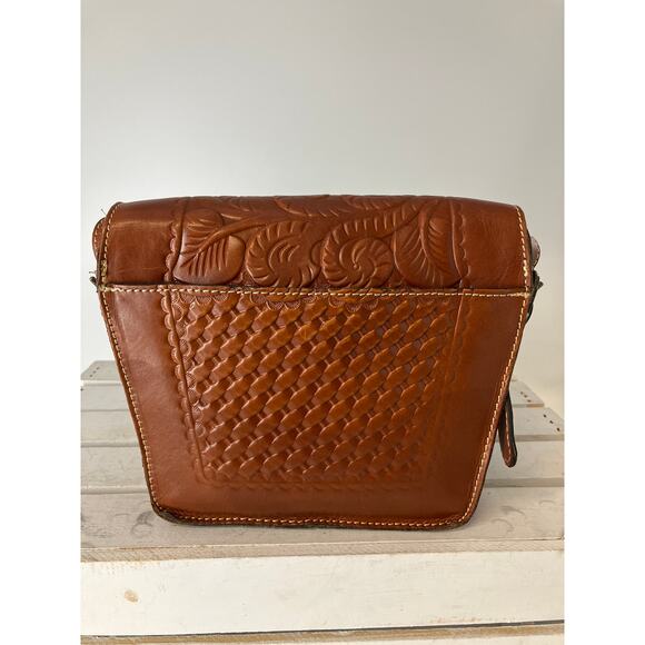 PATRICIA NASH SMALL EMBOSSED LEATHER CROSSBODY BAG - Picture 4 of 14
